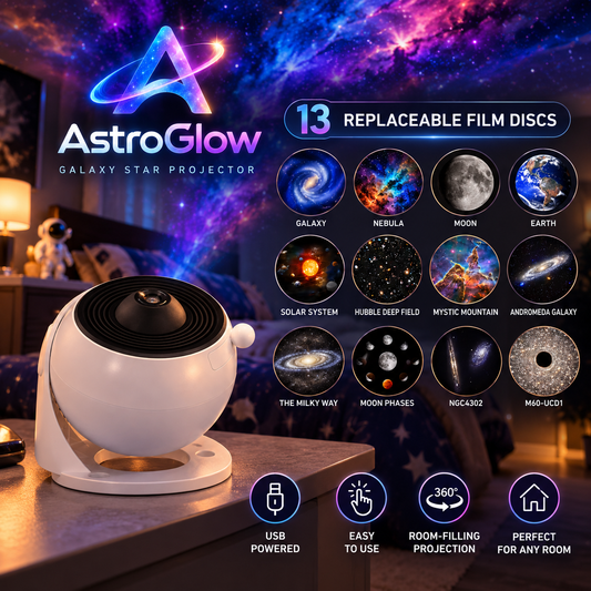 AstroGlow™ Galaxy Star Projector